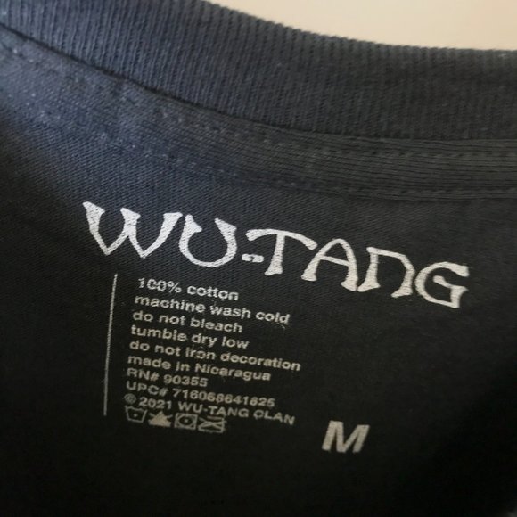 NEW Wu Tang Clan Rap Tee Tour T Shirt Music Short Sleeve 100% Cotton Solid Logo - Picture 3 of 9